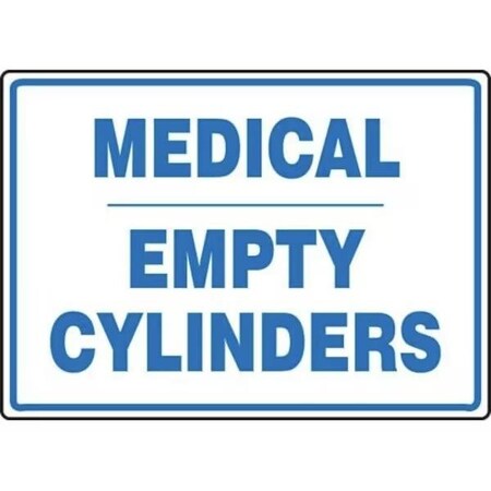 Accuform SAFETY SIGN MEDICAL  EMPTY MCPG513XV MCPG513XV